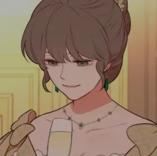 ✨ fef7ce68 女性, ポートレート, キャラクター, エレガント, ドレス, アート telegram sticker