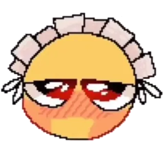 🧹 52763f48 Эмодзи, Горничная, Выражение, Мультфильм, Милый, Аниме telegram sticker