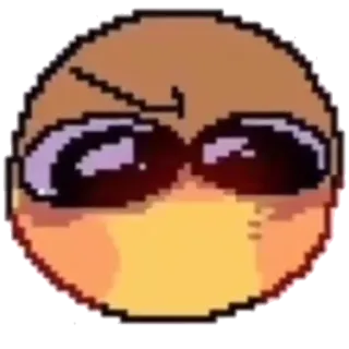 😡 f9ba0b1d злой, раздраженный, эмодзи, раздраженный, пиксель арт, настроение telegram sticker