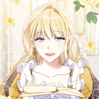 〰 6966472e 金髪, 女性, キャラクター, 文字, 女性, 漫画, マンガ telegram sticker