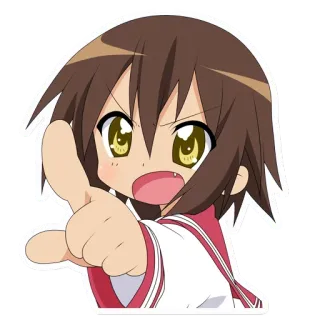 👈 683870b0 อนิเมะ, ผู้หญิง, ชี้, น่ารัก telegram sticker