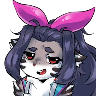 😏 64196486 Anime, Cartone animato, Sticker, Carino, Antropomorfo, Furry telegram sticker