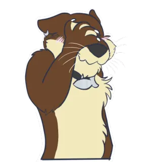 😳 033bfe12 Nutria, Animal, Dibujo animado, Lindo, Mamífero telegram sticker