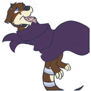 👅 22cf9413 Nutria, Animal, Dibujos animados, Furry, Personaje telegram sticker