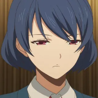 ➖ 5602406d Anime, Mädchen, Cartoon, Porträt, Gesichtsausdruck telegram sticker