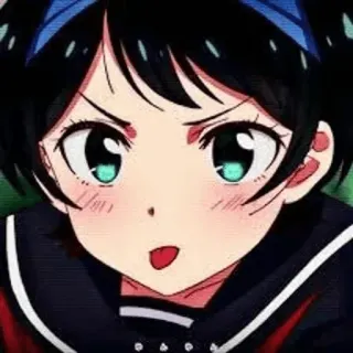 Ruka Sarashina - @Otakuzdream whatsapp stickers