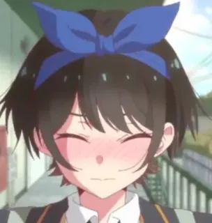 😖 5e779b25 Anime, Chica, Linda, Lazo, Retrato whatsapp sticker