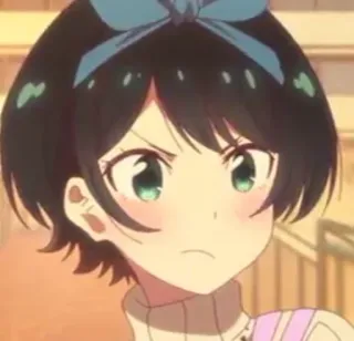 🤔 a04c9225 Anime, Chica, Lindo, Dibujo animado, Retrato whatsapp sticker