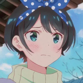 Ruka Sarashina - @Otakuzdream whatsapp stickers