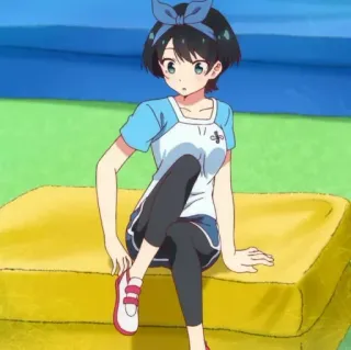 🍧 189a818f Ruka Sarashina Rent-A-Girlfriend Anime, Mädchen, Süß, Charakter, Sitzend, Schleife, Ruka Sarashina, Rent a Girlfriend telegram sticker