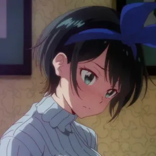 🍧 4398e191 Ruka Sarashina Rent-A-Girlfriend Anime, Charakter, Mädchen, Lächeln, süß telegram sticker