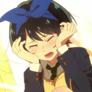 🍧 4f3b83e1 Anime, weinen, traurig, Mädchen, Uniform telegram sticker