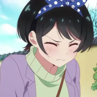 🍧 70660a5e Ruka Sarashina Rent-A-Girlfriend Anime, Mädchen, Süß, Cartoon telegram sticker