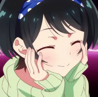 🍧 a7c23116 Anime Mädchen, süß, lächelnd, Cartoon, weibliche Figur telegram sticker