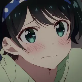 🍧 b60d3aba Ruka Sarashina Rent-A-Girlfriend Anime, Mädchen, süß, erröten, Rent-A-Girlfriend, Ruka Sarashina telegram sticker