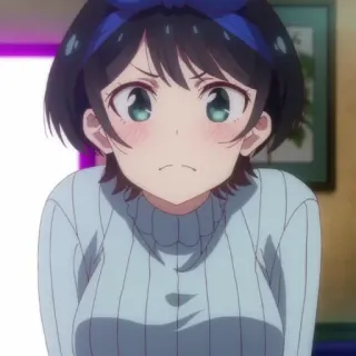 🍧 ce22c05b Ruka Sarashina Rent-A-Girlfriend Anime, Mädchen, Süß, Cartoon, Figur telegram sticker