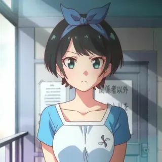 🍧 f348677b Ruka Sarashina Rent-A-Girlfriend 関係者以外 Anime, süß, Mädchen, Rent-a-Girlfriend, Ruka Sarashina, Schleife telegram sticker