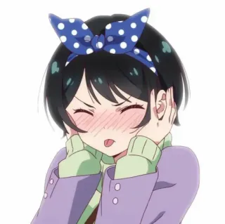 🍧 f7d86644 Anime, Mädchen, Cartoon, Süß, Erröten, Fröhlich telegram sticker