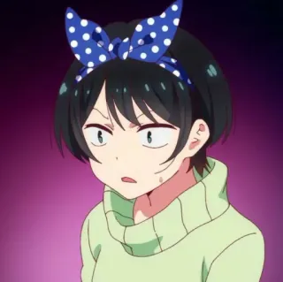 🍧 fe393a09 Anime, Mädchen, überrascht, niedlich, Cartoon telegram sticker