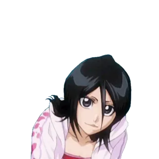 🙎 8b0c5f50 Rukia Kuchiki Bleach Anime, Cartone animato, Personaggio, Rukia Kuchiki, Bleach whatsapp sticker
