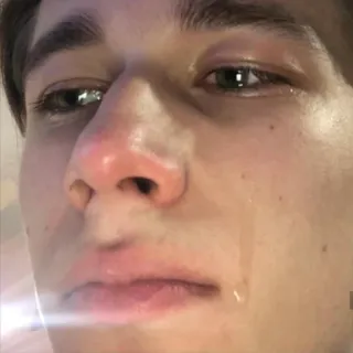 😭 86d25766 泣く, 悲しい, 感情的, 動揺, 涙, 顔 telegram sticker