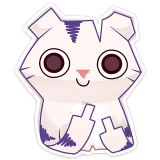 🖕 38bd3eac gato, gatito, dedo corazón, ofensivo, gesto, lindo telegram sticker