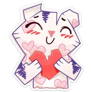 ❤ 7ee8f497 oso, corazón, amor, lindo, dibujos animados, animal, pegatina telegram sticker
