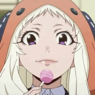 🍭 9dcca410 Anime, Mädchen, Lutscher, Süß, Cartoon telegram sticker