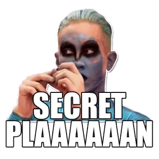😈 93de115f SECRET PLAAAAAAN telegram sticker