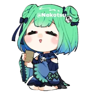 ☺️ bd6e7566 @Nekotsu anime, cute, sticker, kawaii, fanart telegram sticker