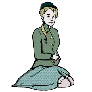 🤰 b6711513 femme, enceinte, victorien, vintage, portrait telegram sticker