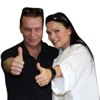 👍 c9e52277 orang, jempol ke atas, pasangan, potret, kacamata hitam telegram sticker