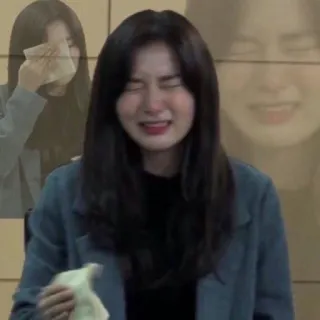 🍒 27099433 chorando, triste, mulher, chateada, emocional, lágrimas, angustiada whatsapp sticker