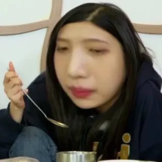 🍒 57b7ea6d pessoa, comendo, comida, retrato, colher whatsapp sticker