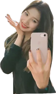 🤗 59bf424b Frau, Selfie, Lächeln, Porträt, Mädchen, jung, Person, glücklich telegram sticker