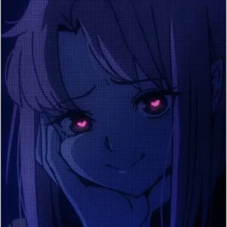 💗 ee5226bb Yuno Gasai Mirai Nikki anime, yandere, yuno gasai, mirai nikki, future diary, creepy, psychotic telegram sticker