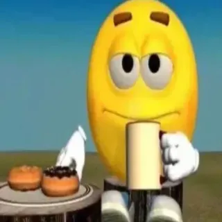 🙂 3e263fcf Emoji, Dona, Comida, Café, Desayuno, Arte digital telegram sticker