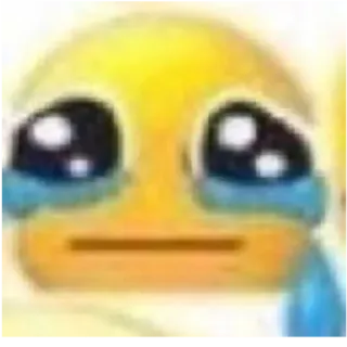 😥 5247ee26 Emoji, llorando, triste, lágrimas, emocional, sentimiento, amarillo telegram sticker