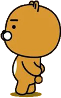 👀 58ff2738 Ryan персонаж, милый, медведь, животное whatsapp sticker