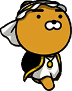 😲 862efb64 Ryan Райан, Kakao Friends, персонаж, стикер whatsapp sticker