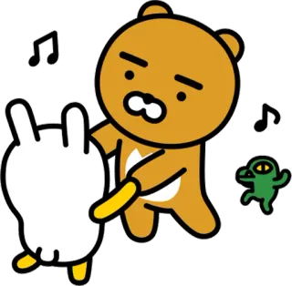 🎶 aadf3475 Мультфильм, Персонаж, Танцы, Музыка, Веселье whatsapp sticker