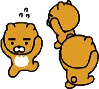 😓 b6e0deb6 Ryan райан, медведь, мультфильм, милый whatsapp sticker