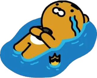 😭 c414d249 Ryan Райан, Kakao Friends, плачущий, грустный, медведь whatsapp sticker
