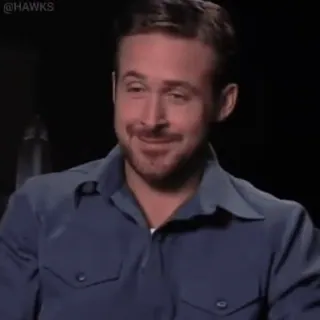 😂 bf4cf790 Ryan Gosling actor, película, sonriendo, celebridad telegram sticker