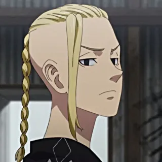 😒 260bd7dd Draken Tokyo Revengers 动漫, 角色, 金发, 辫子, Draken whatsapp sticker