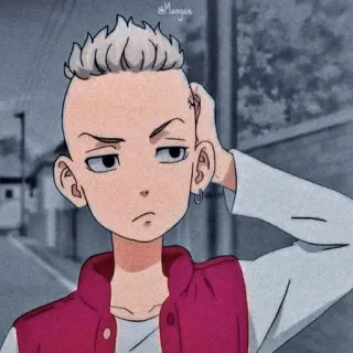 🤨 30e20535 动漫, 角色, 漫画, 严肃, 男孩, 青少年 whatsapp sticker