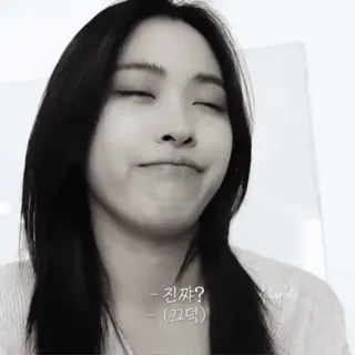 🍙 949a937b 진짜?
(끄덕) phụ nữ, Hàn Quốc, nghi ngờ, gật đầu, chân dung, cô gái telegram sticker