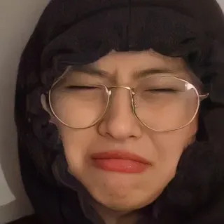 🍒 e04b967f человек, очки, лицо, толстовка, выражение, плач whatsapp sticker