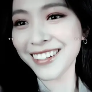 🥅 48594378 ㅎㅎ femme, sourire, visage, heureux, coréen, personne, fille, beauté whatsapp sticker