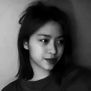 🕶 cc503b01 여자, 인물사진, 사람, 흑백, 한국 telegram sticker